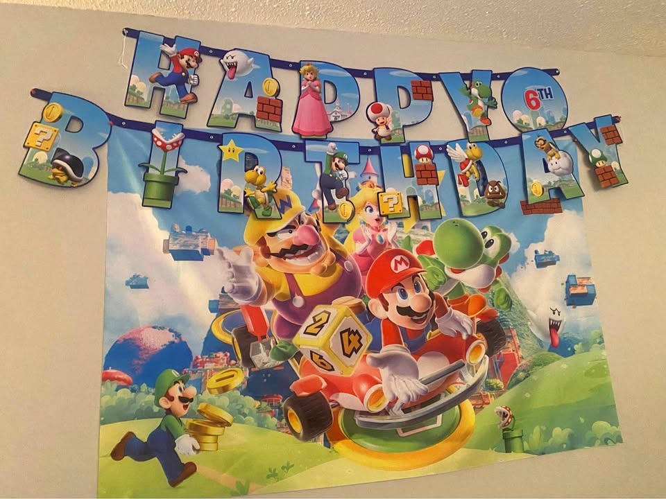 Mario Theme Birthday Decor