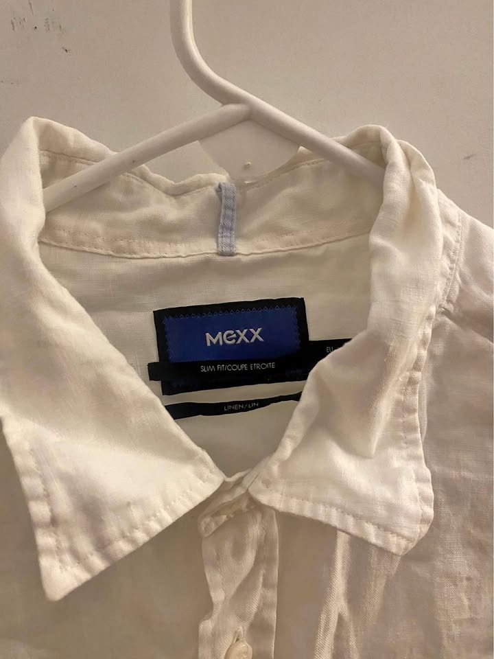 White Linen Button Down