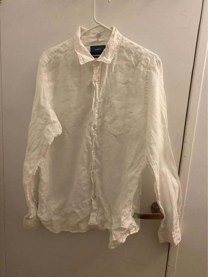 White Linen Button Down - photo 2