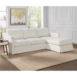 White Tommy Hilfiger Sofa with Chaise Lounge - photo 2