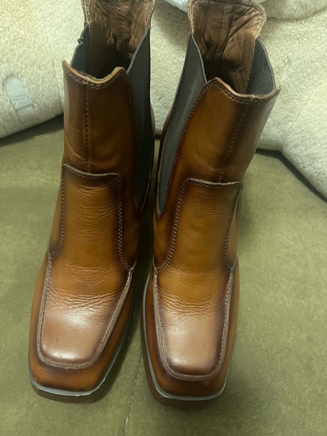 A. Martinengo Brown Leather Boots Size 39