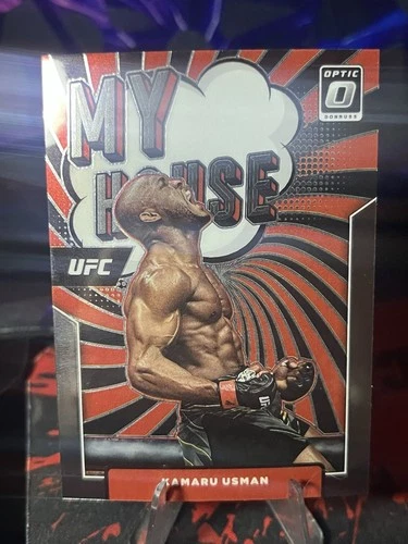 Kamaru Usman Lot Insert My House 2021 Panini + Kevin Holland Ora - photo 3
