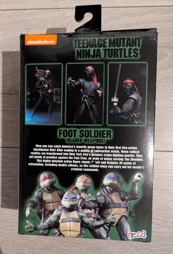 NECA TMNT Teenage Mutant Ninja Turtles 1990 Movie Foot Soldier - photo 2