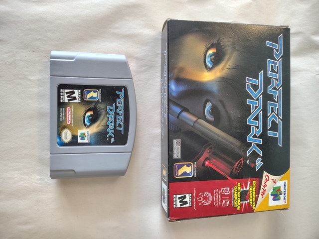 Perfect Dark w/ Box, Manual & Strategy guide. N64, tested works - photo 3