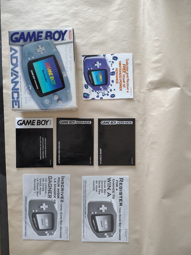 Gameboy Advance Box, Manuals & Inserts - Indigo & Glacier - photo 2