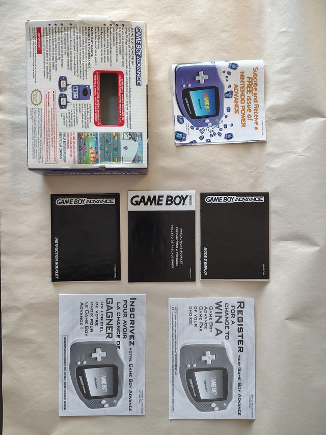 Gameboy Advance Box, Manuals & Inserts - Indigo & Glacier - photo 5