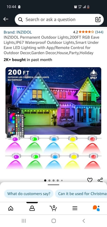 BNib Permanent outdoor lights 200fts