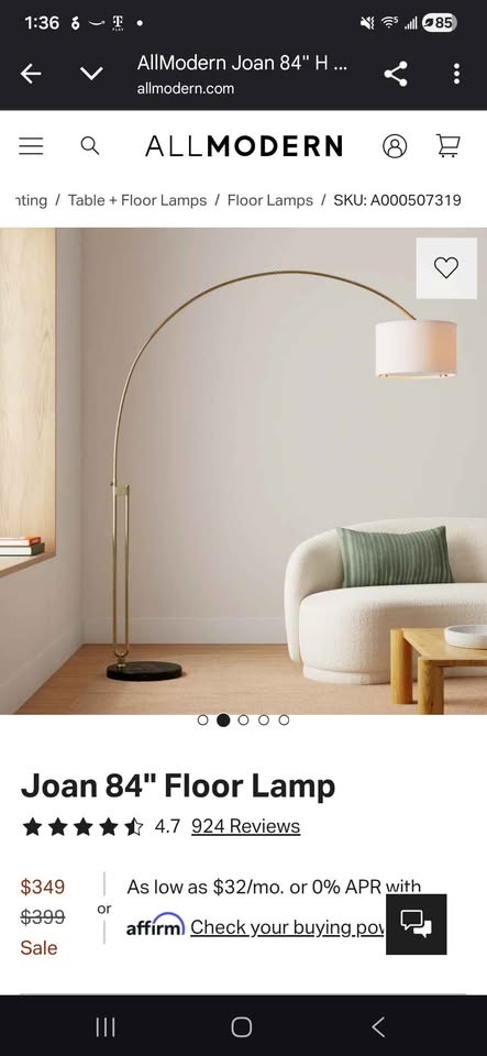 AllModern Arch Floor Lamp - photo 2