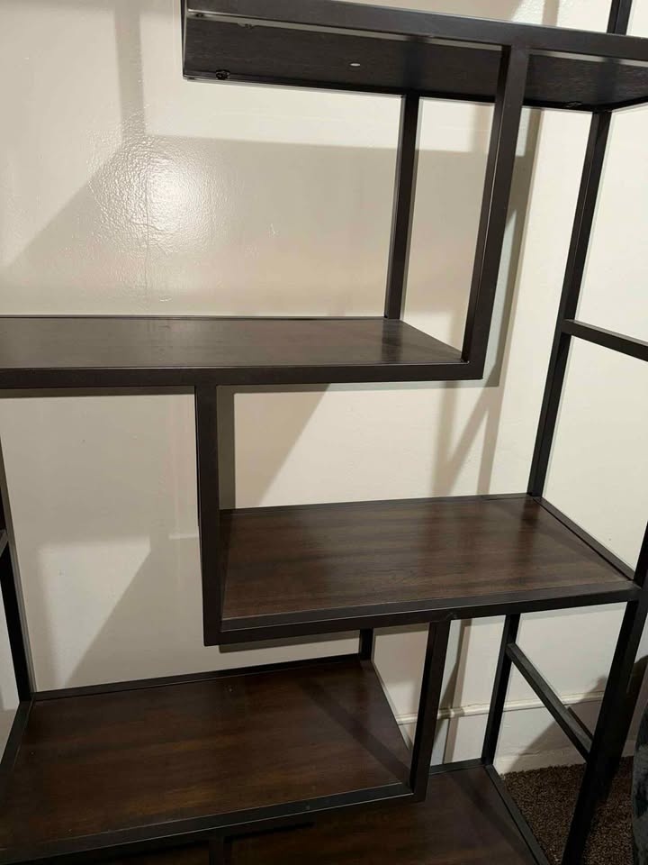 Ashley Frankwell Bookcase – Modern Geometric Shelf - photo 3