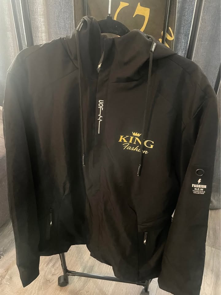 Men's King Fashion Print Windbreaker Jacket - photo 2
