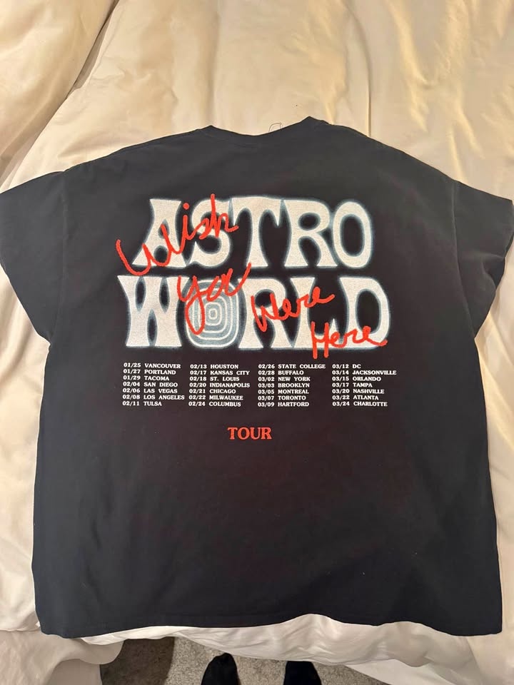 Travis Scott Astroworld Concert T Shirt - Size XL