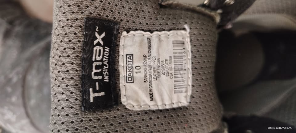 T-MAX Dakota Work Boots – Size 10 – Tough, Insulated & Ready to - photo 2