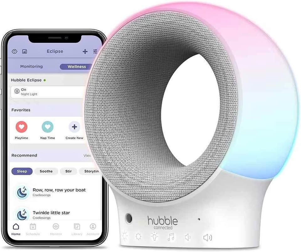 Like New Hubble Eclipse White Noise Machine Baby Monitor