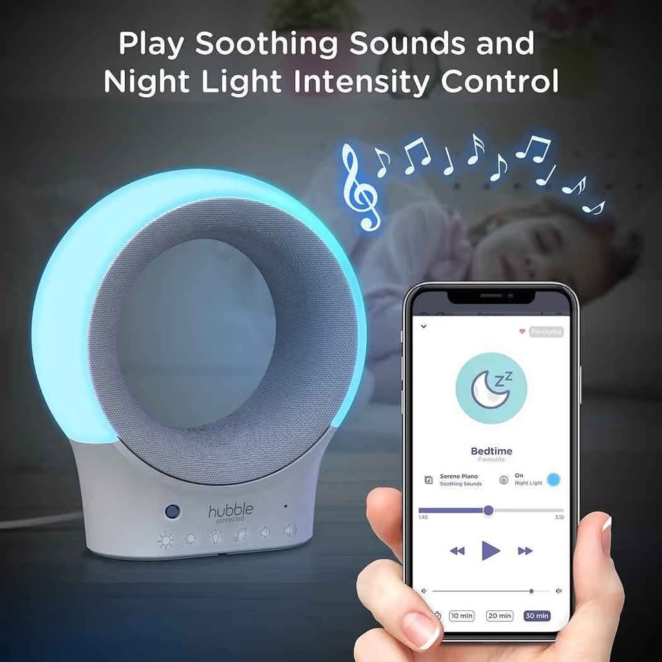 Like New Hubble Eclipse White Noise Machine Baby Monitor - photo 4