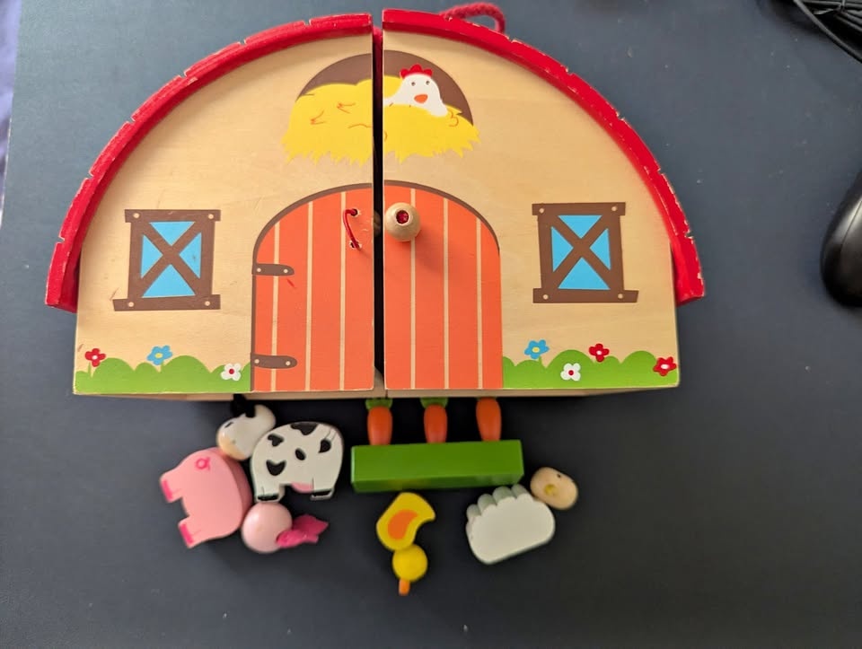 Wooden Farm House Play Set