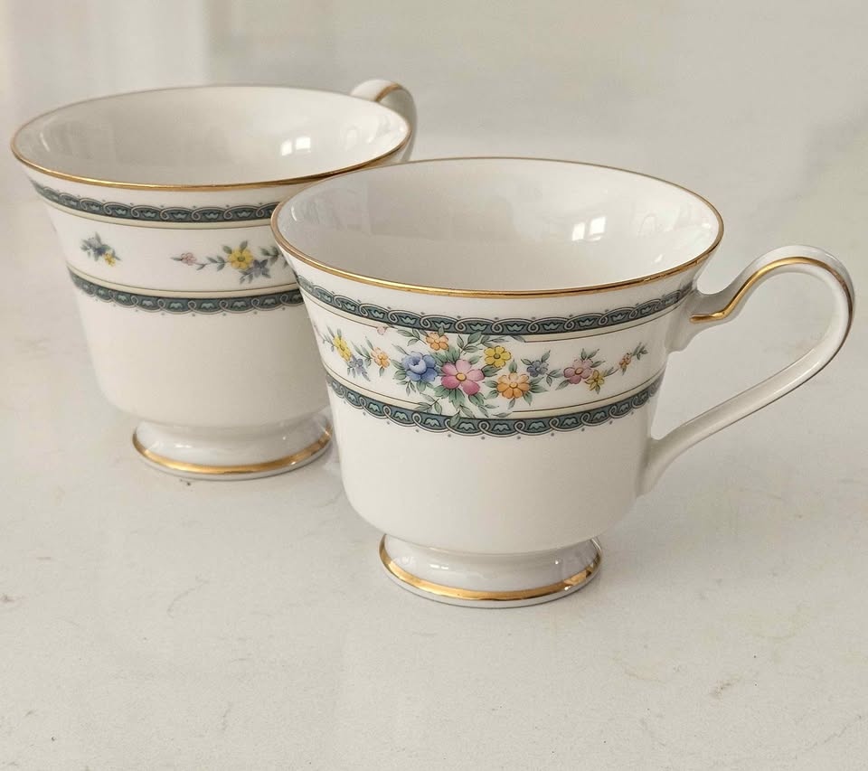 Set of 2 Noritake Amenity Teacups - Excellent Condition - photo 3