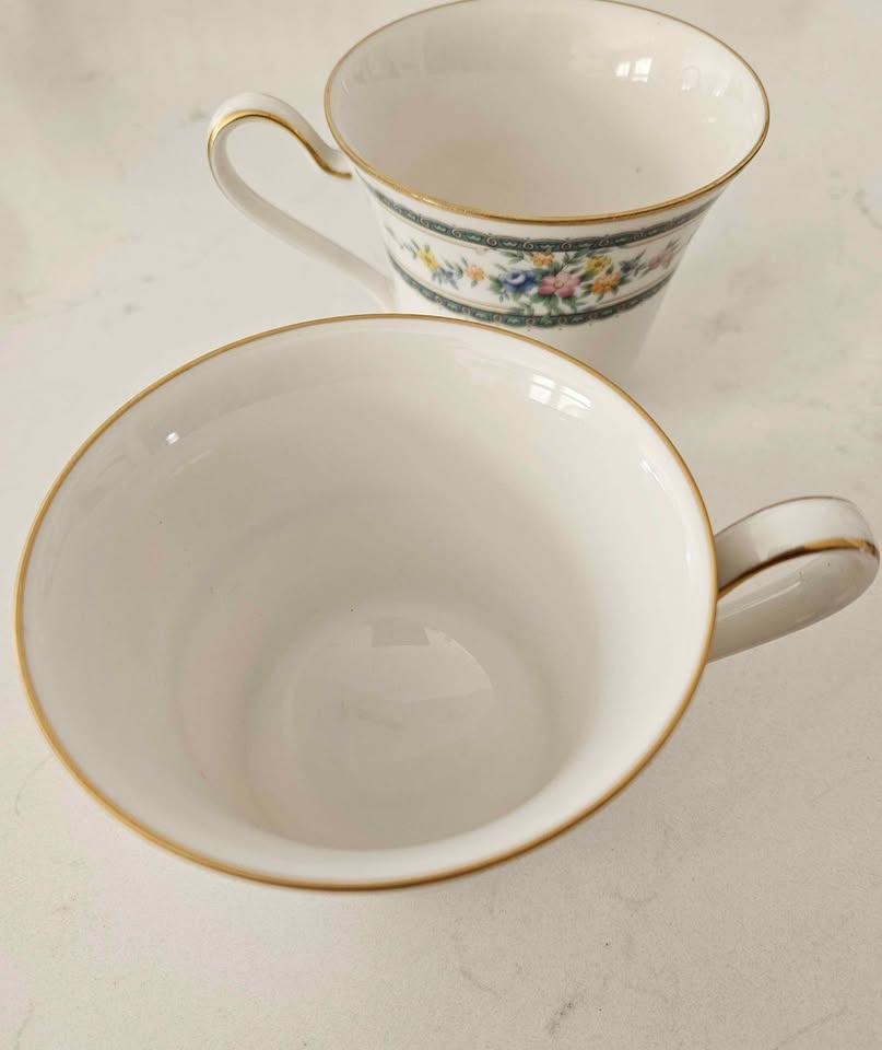 Set of 2 Noritake Amenity Teacups - Excellent Condition - photo 4