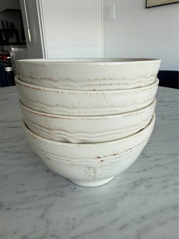 Set of 4 Churchill Country Craft Bowls – Cream/Ivory Stoneware - photo 2