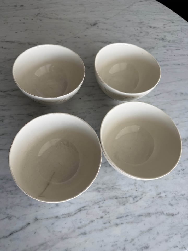 Set of 4 Churchill Country Craft Bowls – Cream/Ivory Stoneware - photo 3