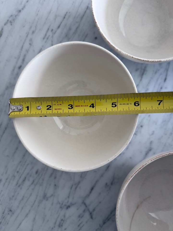 Set of 4 Churchill Country Craft Bowls – Cream/Ivory Stoneware - photo 4