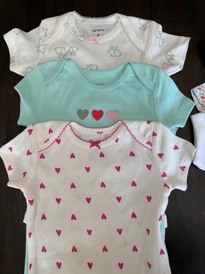 6pcs 6m New Girls Bodysuits - photo 2