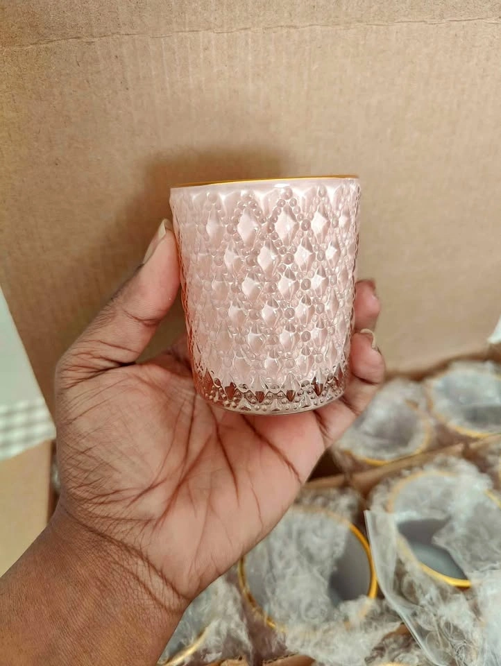 SHMILMH Pink Candle Holders Set of 12, Valentines Day Glass