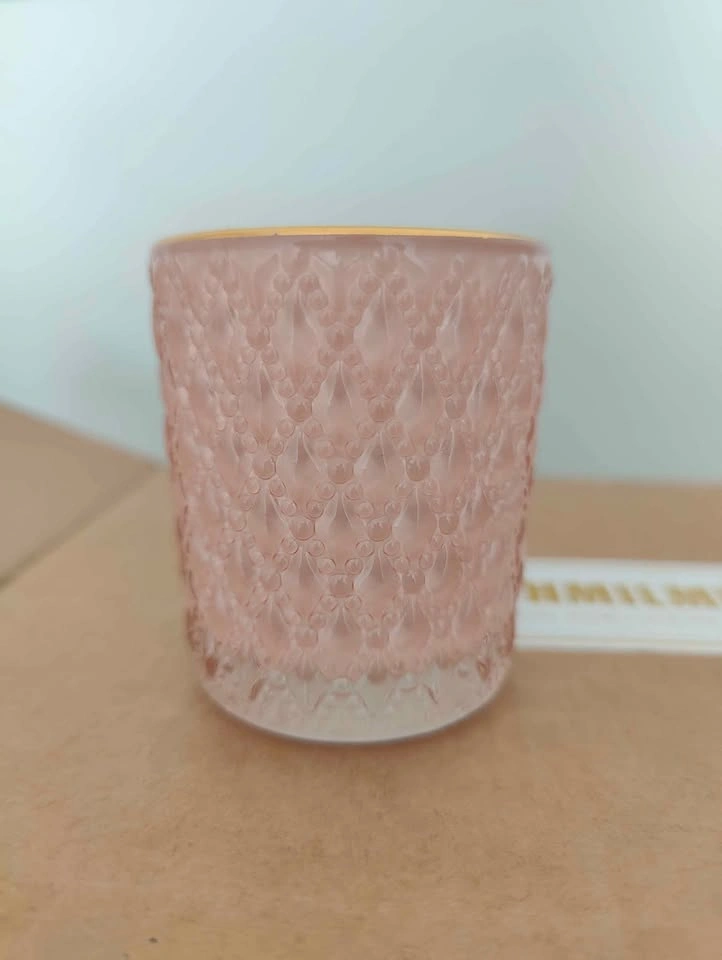 SHMILMH Pink Candle Holders Set of 12, Valentines Day Glass - photo 5