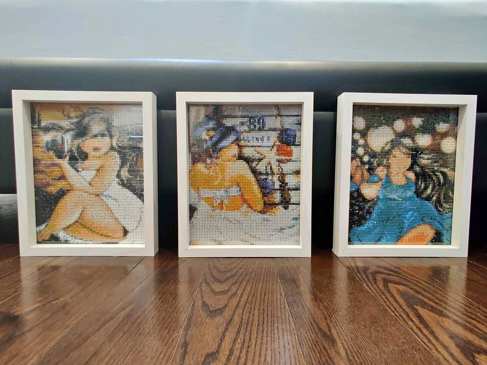 Framed wall art Handmade @ $5 each