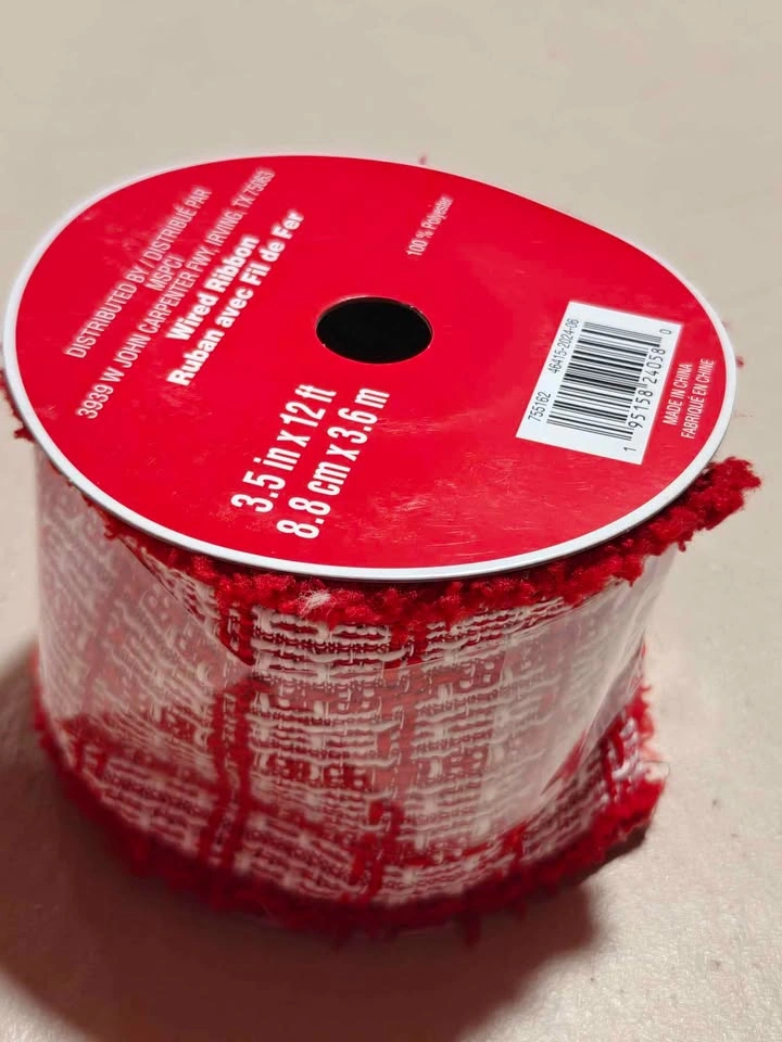 Christmas Ribbon - 3.5 in x 12ft - photo 2