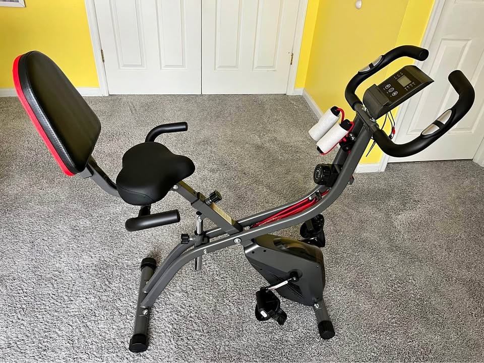 Workout Bike Assembled. Ready to Go. Foldable. Space Saver.