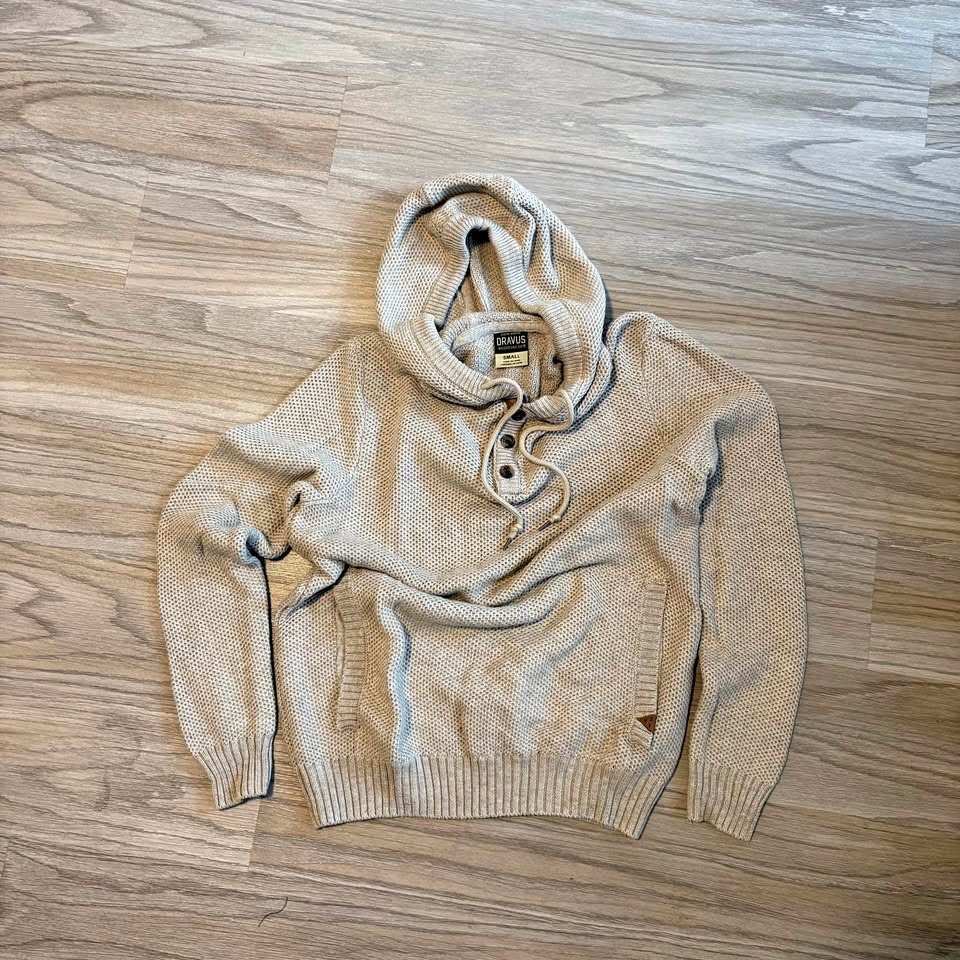 Dravus Waffle Knit Henley Hoodie