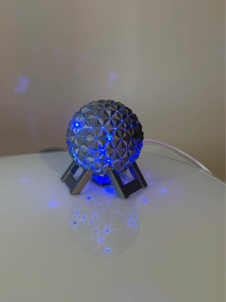 Epcot Spaceship Earth 3D Model with LED Lights - photo 5