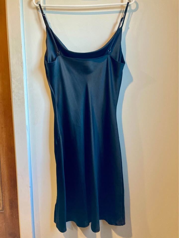 Dynamite black satin slip dress - photo 2