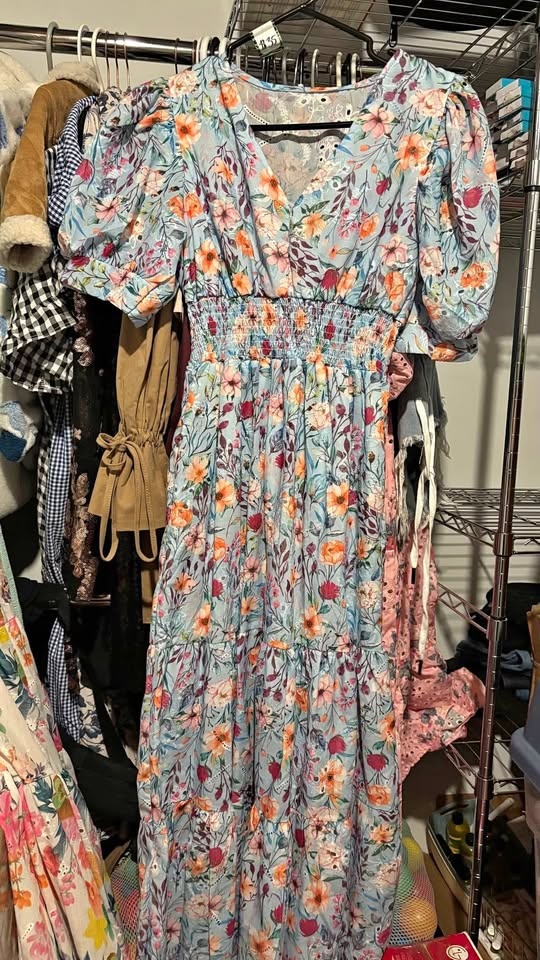 Floral Chiffon Dresses One Size (S-L) 🏆