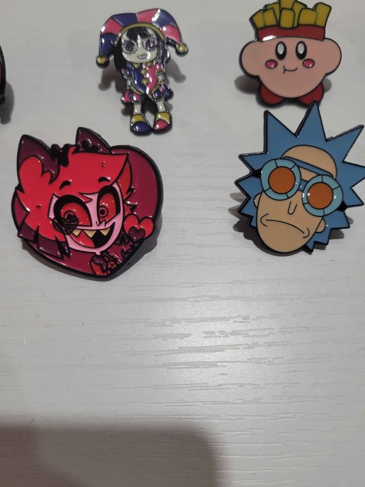 Enamel Pins - Kirby, Hazbin Hotel, Pomni, Rick - photo 3