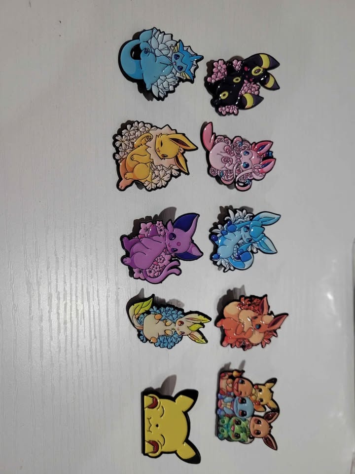 Pokemon Mostly Eeveelution Enamel Pins