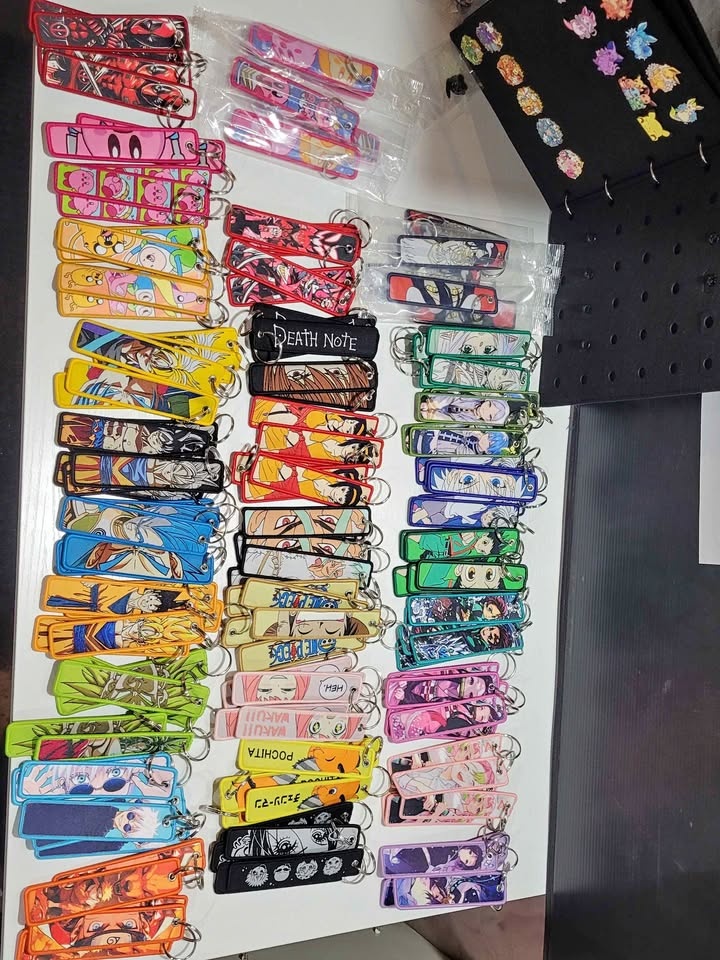 Anime woven keychains