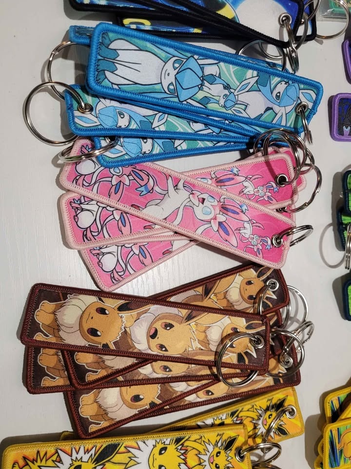 Pokemon Woven Keychains - Various Styles - photo 3