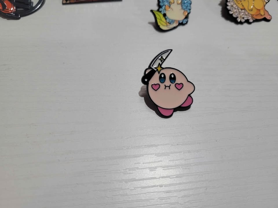 Kirby with a Knife Enamel Pin - photo 2