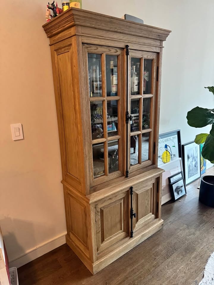 Restoration Hardware Bar Cabinet / Bookshelf