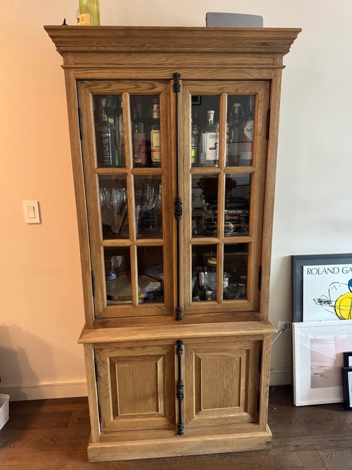 Restoration Hardware Bar Cabinet / Bookshelf - photo 2