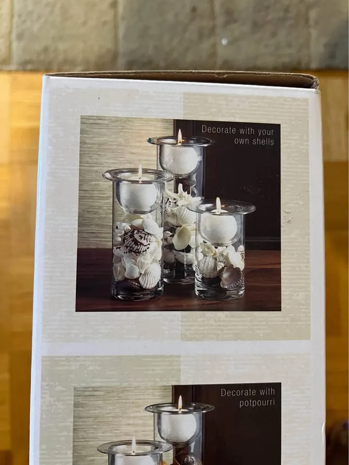 Terra set of 3 Glass Candle Holders - Port Union/401 image indicator(3)