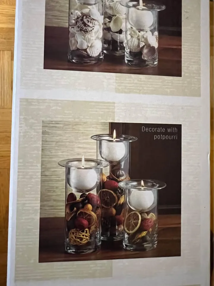 Terra set of 3 Glass Candle Holders - Port Union/401 image indicator(4)