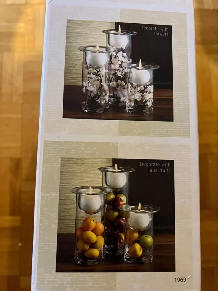 Terra set of 3 Glass Candle Holders - Port Union/401 image indicator(5)