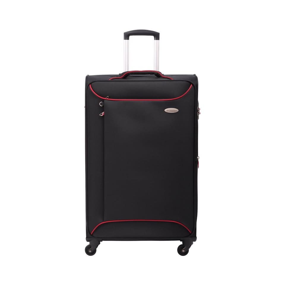 Cosmo Featherlite 4W 70 cm Soft Luggage Trolley Case, Black Larg - photo 2