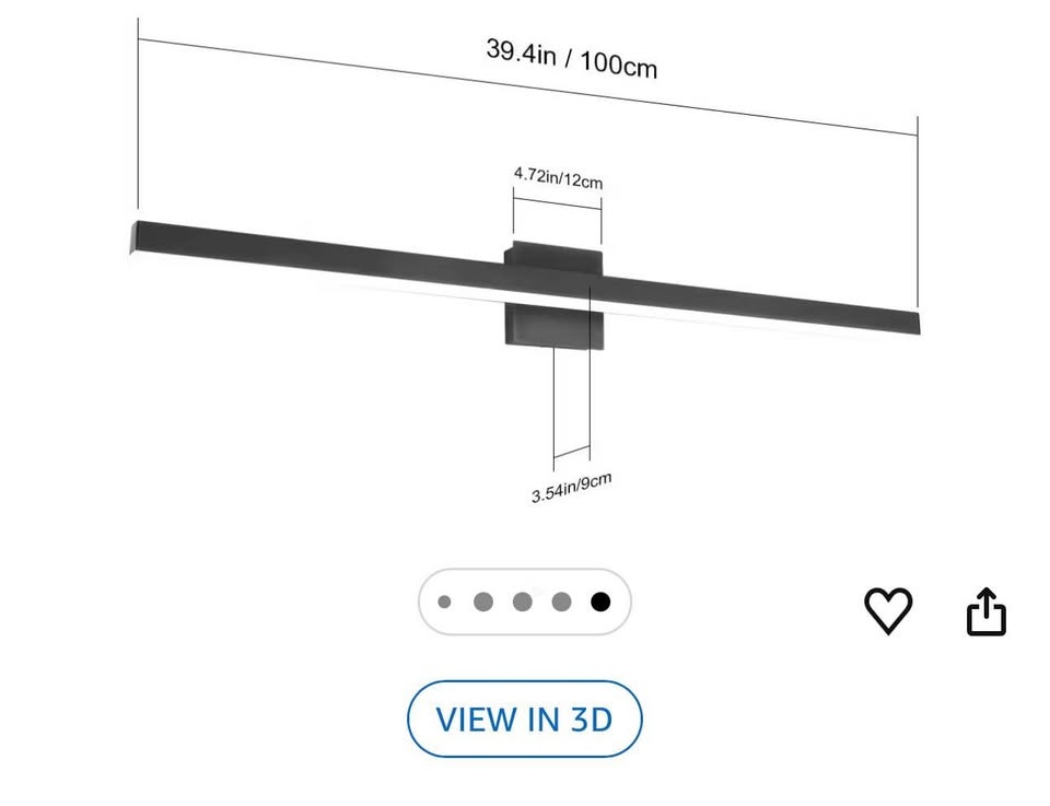 Modern Black Vanity Light LED - photo 4