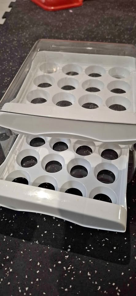 2-Tier Fridge Egg Holder Container