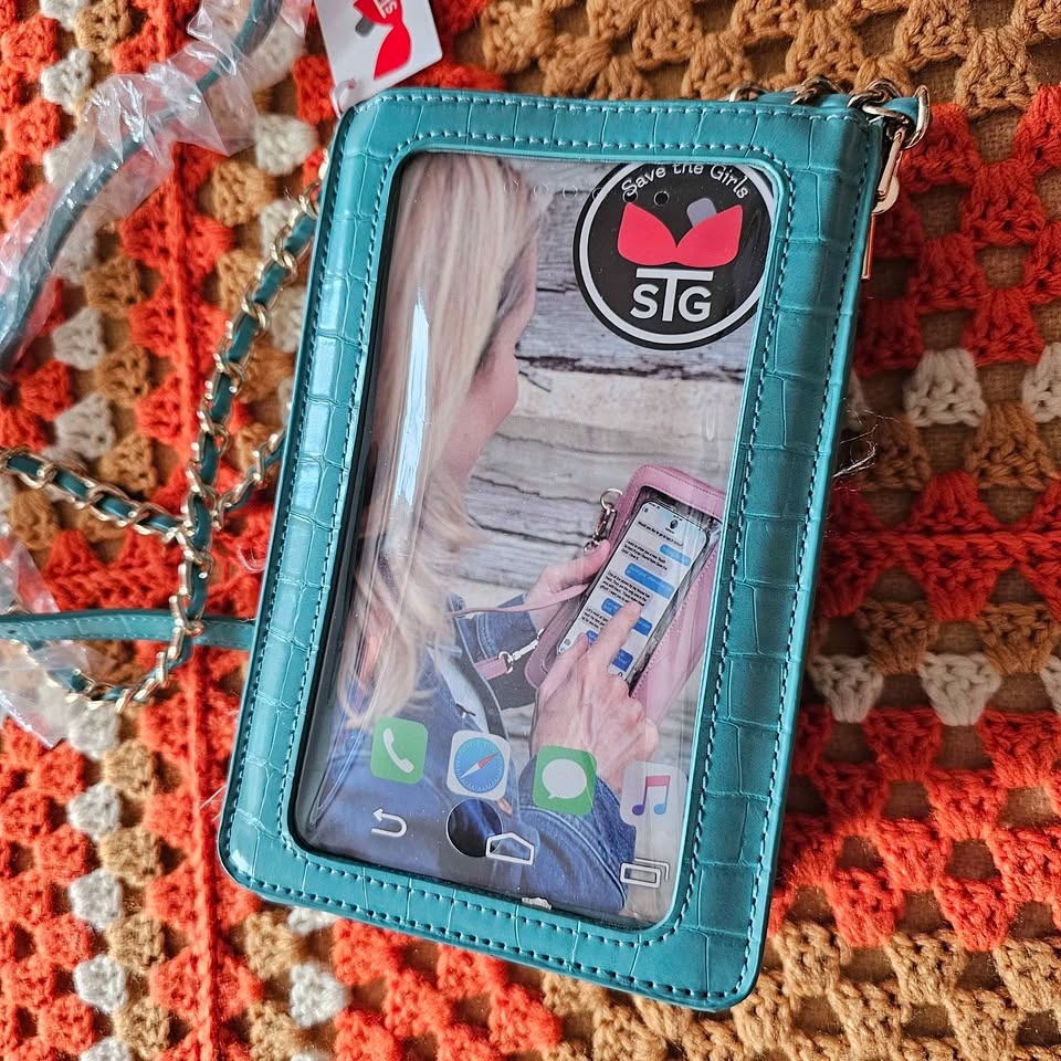Save The Girls Turquoise RFID Touchscreen Crossbody Bag - photo 2