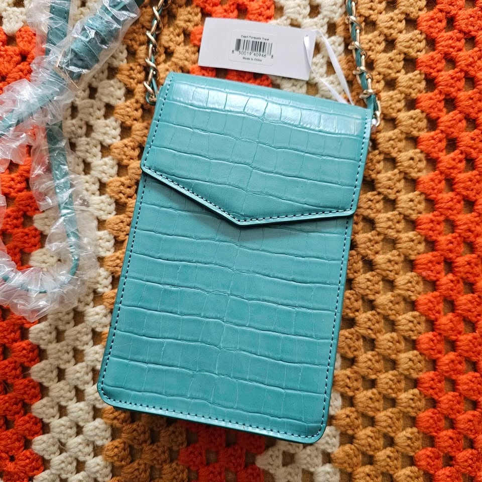 Save The Girls Turquoise RFID Touchscreen Crossbody Bag - photo 3