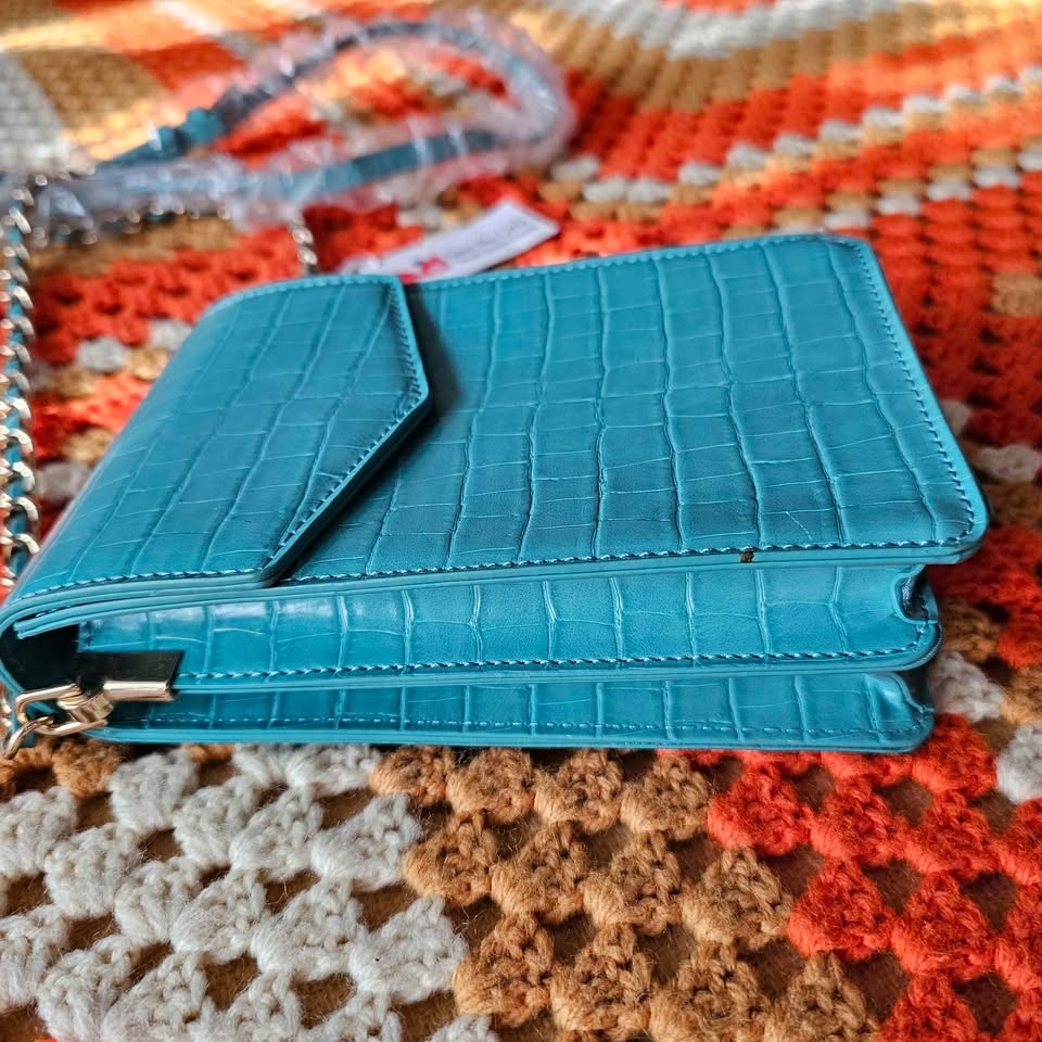 Save The Girls Turquoise RFID Touchscreen Crossbody Bag - photo 4